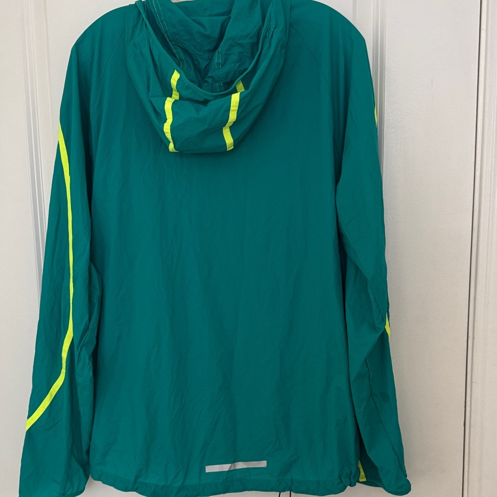 Nike Teal Packable Lightweight Windbreaker With S… - image 8